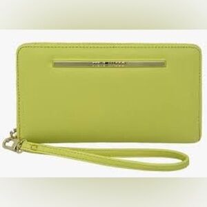 Steve Madden BZippy Lime Green Wristlet Wallet